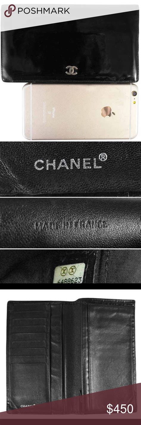 real Chanel wallet speckles